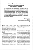 Seguridad social para todos: invertir en el desarrollo social y económico mundial