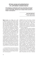 African press and globalization: an unfinished transformation