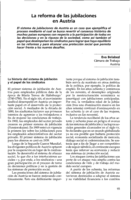 La reforma de las jubilaciones en Austria