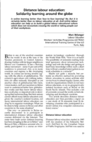 Distance labour education: solidarity learning around the globe