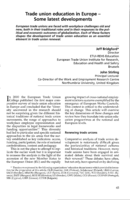 Trade union education in Europe: some latest developments