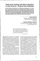 Trade union training and labour education in Latin America: progress and challenges