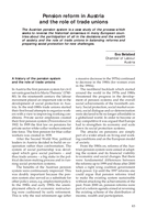 Pension reform in Austria and the role of trade unions