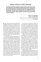 Labour reform in Latin America