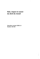 Soft law et droit international du travail