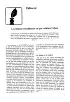 Femmes travailleuses: ne pas relâcher l'effort