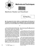 Blackboard, flipchart and flannelboard