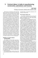 Contract labour in India in manufacturing, construction, plantations and forestry