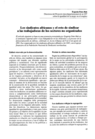 Los sindicatos africanos y el reto de sindicar a las trabajadoras de los sectores no organizados
