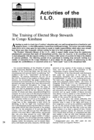 The training of elected shop stewards in Congo Kinshasa