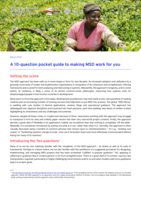A 10-question pocket guide to making MSD work for you