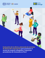 Evaluación de la oferta y demanda de servicios de desarrollo empresarial para promover el acceso de mujeres refugiadas y migrantes procedentes de Venezuela en Perú