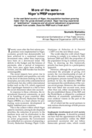 More of the same: Niger's PRSP experience