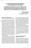 La reforma del sistema de jubilación de la República de Eslovaquia