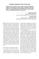 African women in the front line