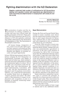 Fighting discrimination with the ILO Declaration