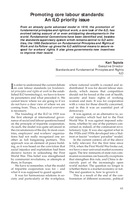 Promoting core labour standards: an ILO priority issue