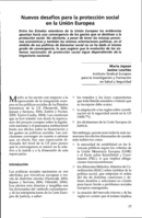 Nuevos desafíos para la protección social en la Unión Europea
