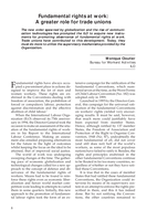 Fundamental rights at work: a greater role for trade unions