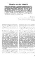 Education ouvrière et égalité