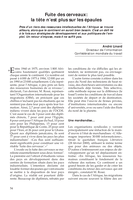 Fuite des cerveaux: la tête n'est plus sur les épaules