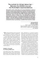 The outlook for African labour law: between the OHADA way and the World Bank recommendations