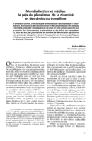 Mondialisation et médias: le prix du pluralisme, de la diversité et des droits du travailleur