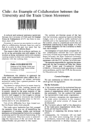 Chile: an example of collaboration between the university and the trade union movement