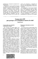 Normas de la OIT para proteger a los trabajadores menores de edad