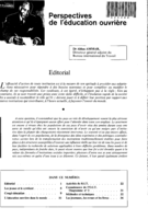Perspectives de l'éducation ouvrière