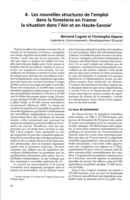 Les nouvelles structures de l'emploi dans la foresterie en France: la situation dans l'Ain et en Haute-Savoie