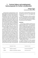 Contract labour and employment: some proposals for further consideration