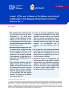 Impact of the war in Gaza on the labour market and livelihoods in the Occupied Palestinian Territory: No. 3 Bulletin