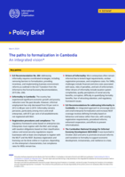 The paths to formalization in Cambodia: an integrated vision