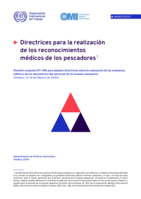 Directrices para la realización de los reconocimientos médicos de los pescadores