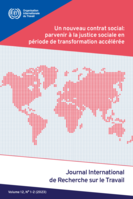 Un nouveau contrat social: parvenir à la justice sociale en période de transformation accélérée