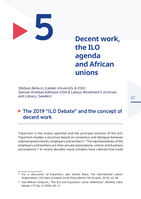 Decent work, the ILO agenda and African unions