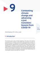 Combatting climate change and advancing a just transition: lessons from COVID-19