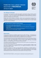 Combating child labour through education in Indonesia: a policy brief