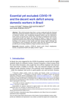 Essential yet excluded: COVID-19 and the decent work deficit among domestic workers in Brazil