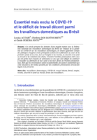 Essentiel mais exclu: le COVID-19 et le déficit de travail décent parmi les travailleurs domestiques au Brésil