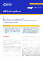Compétences pour la justice sociale: faire progresser la justice sociale grâce à des systèmes de compétences plus solides