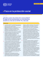 ¿Rumbo a pisos de protección social sólidos?: el papel de las prestaciones no contributivas durante la crisis de la COVID-19 y más allá