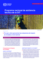 Por qué y cómo aprovechar las evaluaciones de impacto en el empleo a nivel nacional: programa nacional de asistencia técnica de la OIT