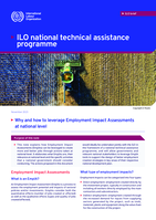 Why and how to leverage employment impact assessments at national level: ILO national technical assistance programme