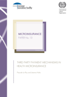 Third party payment mechanism in health microinsurance
