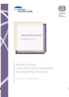 Beyond slogans: good practices in promoting microinsurance products