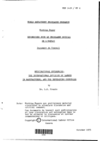 Multinational enterprise, the international division of labour in manufactures, and the developing countries