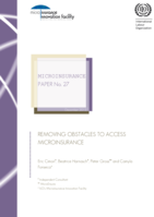 Removing obstacles to access microinsurance