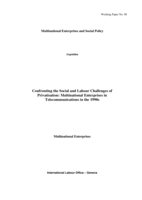 Argentina: confronting the social and labour challenges of privatisation : multinational enterprises in telecommunications in the 1990's